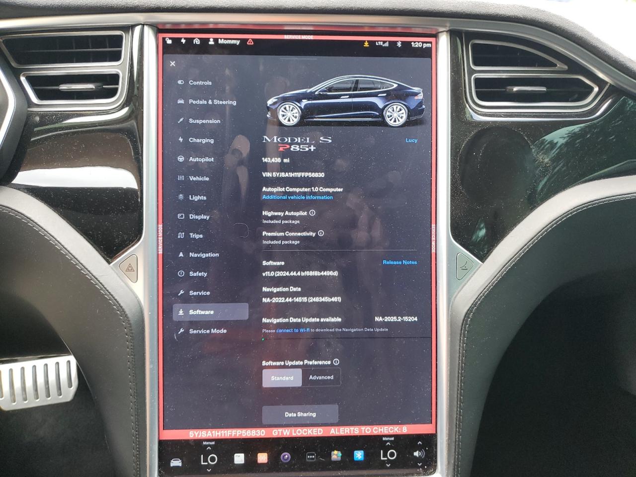 2015 Tesla Model S 85 VIN: 5YJSA1H11FFP56830 Lot: 61554385
