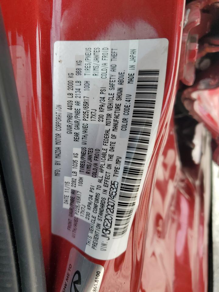 2016 Mazda Cx-5 Touring VIN: JM3KE2CY2G0745325 Lot: 62940505