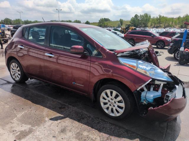  NISSAN LEAF 2017 Maroon