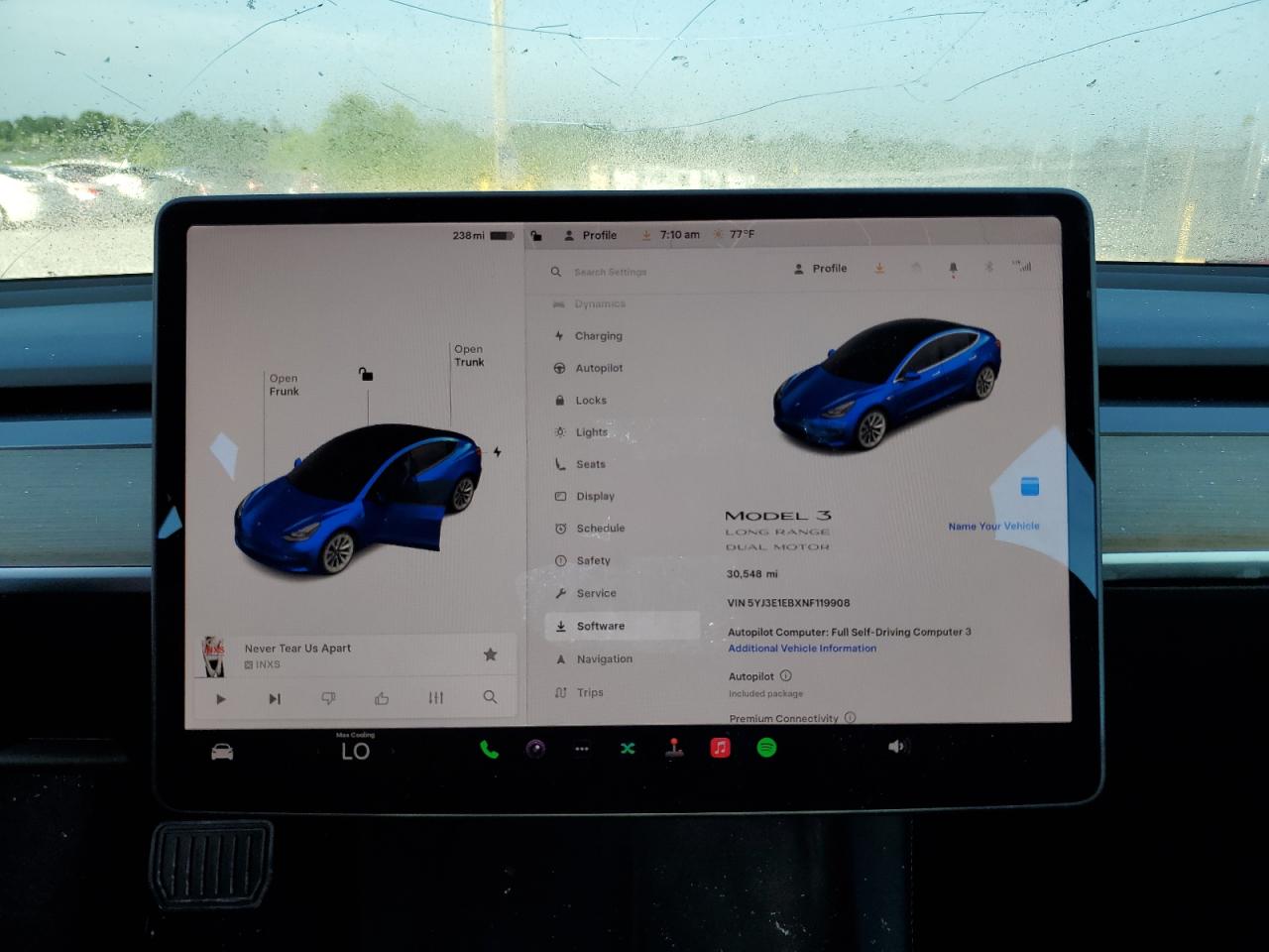TESLA MODEL 3 2022 VIN 5YJ3E1EBXNF119908 zdjęcie 9