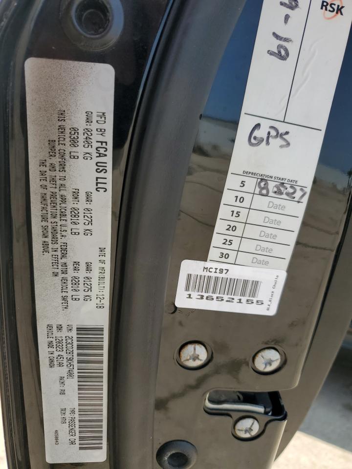 2019 Dodge Challenger R/T VIN: 2C3CDZBT9KH574001 Lot: 60521715