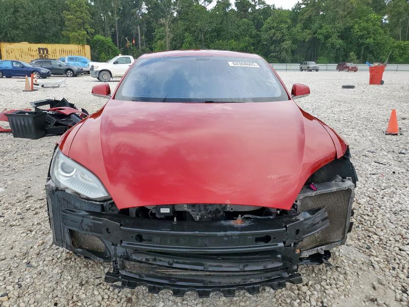  TESLA MODEL S 2014 Czerwony