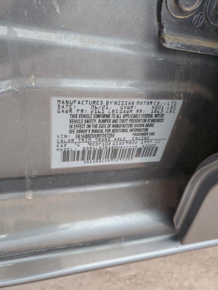 2021 Nissan Sentra Sv VIN: 3N1AB8CVXMY297359 Lot: 62786845