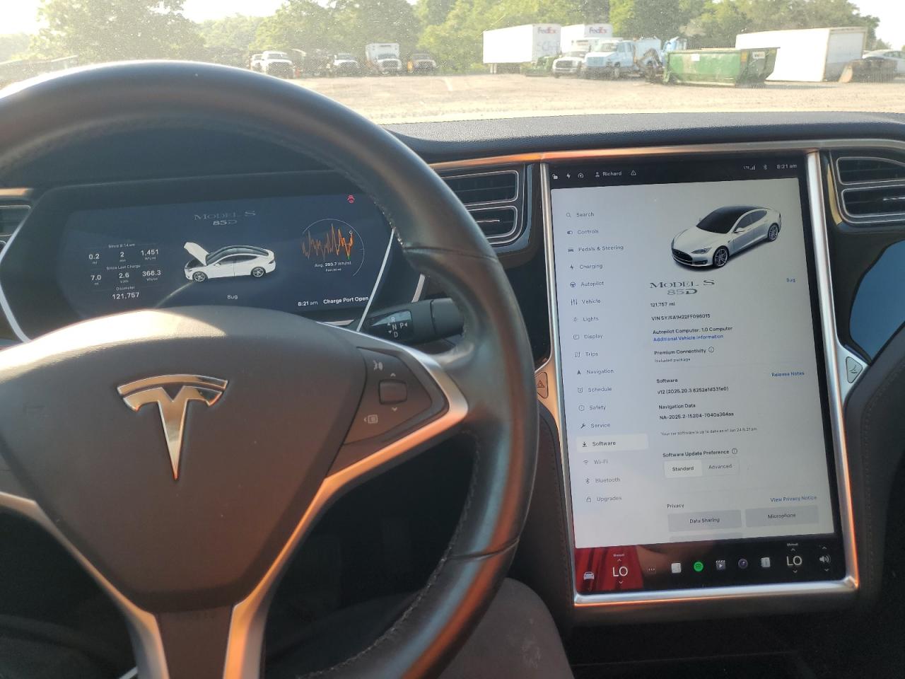 2015 Tesla Model S 85D VIN: 5YJSA1H22FF096015 Lot: 59044475