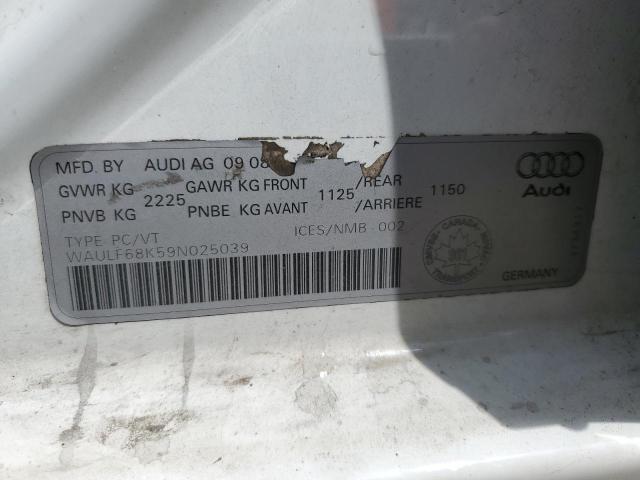 2009 AUDI A4 2.0T QUATTRO  