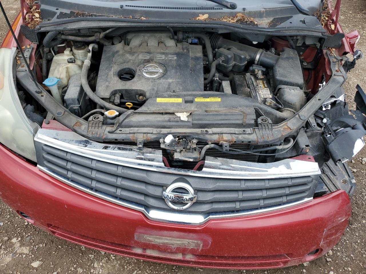 2008 Nissan Quest S VIN: 5N1BV28U28N118610 Lot: 62344615