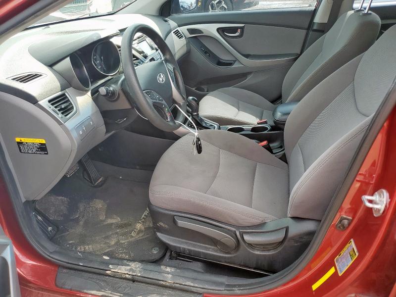 Sedans HYUNDAI ELANTRA 2016 Red