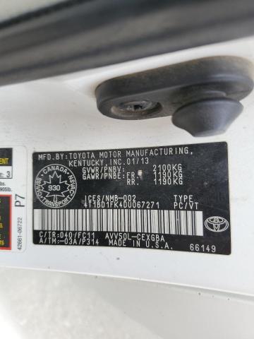 2013 TOYOTA CAMRY HYBRID  