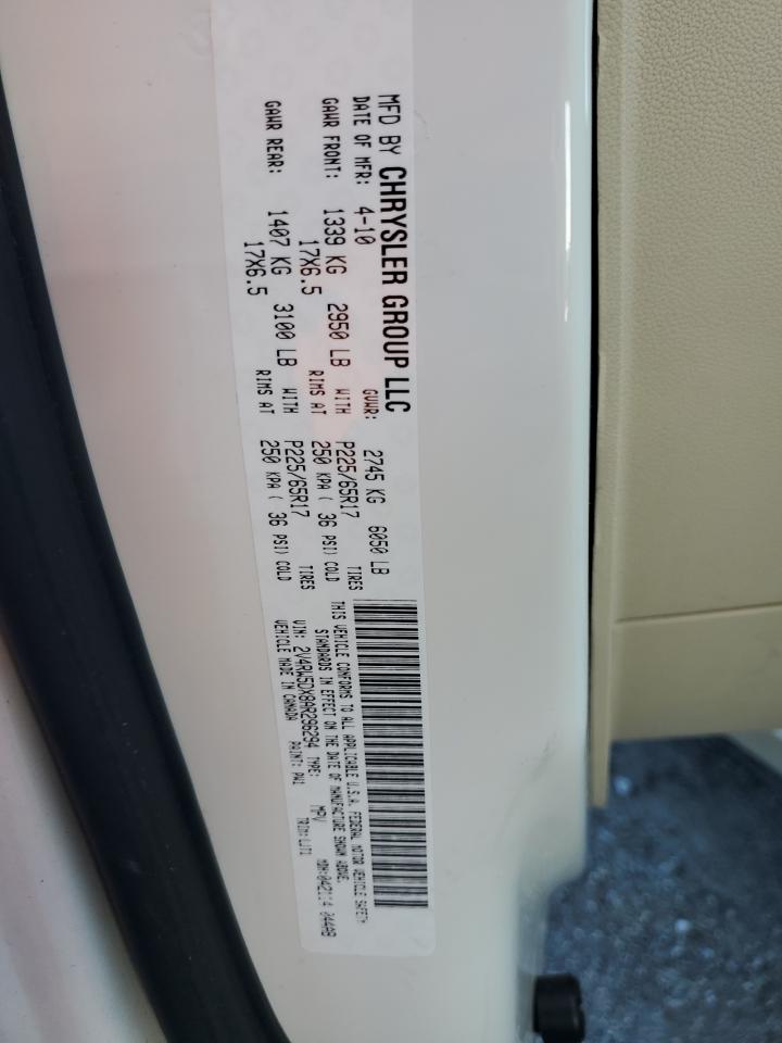 2010 Volkswagen Routan Sel VIN: 2V4RW5DX8AR296294 Lot: 61951345