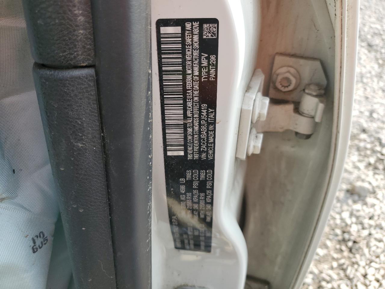 2018 Jeep Renegade Sport VIN: ZACCJBAB6JPJ54419 Lot: 60055385
