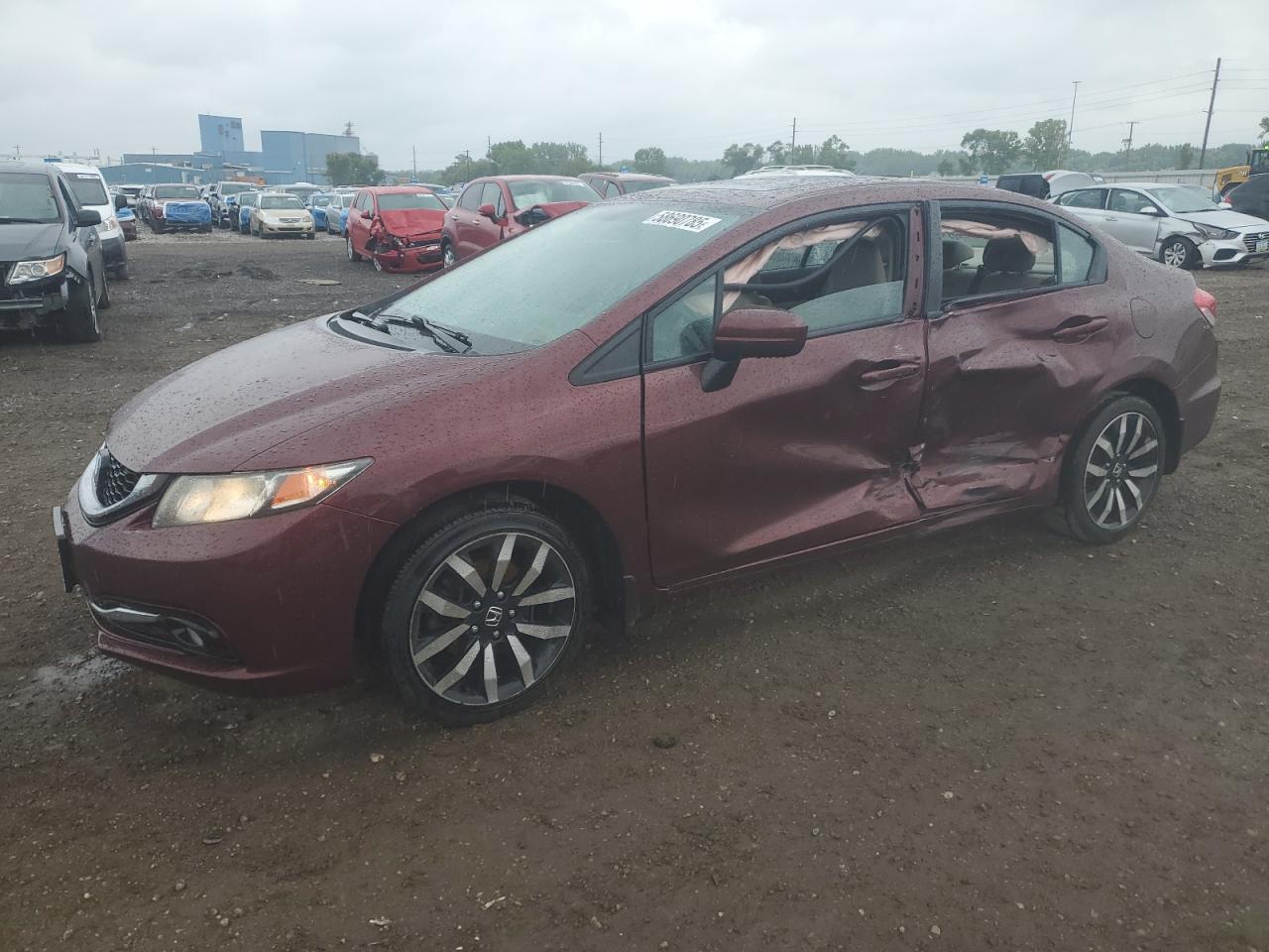 2014 Honda Civic Exl for Sale in Des Moines, IA - Side