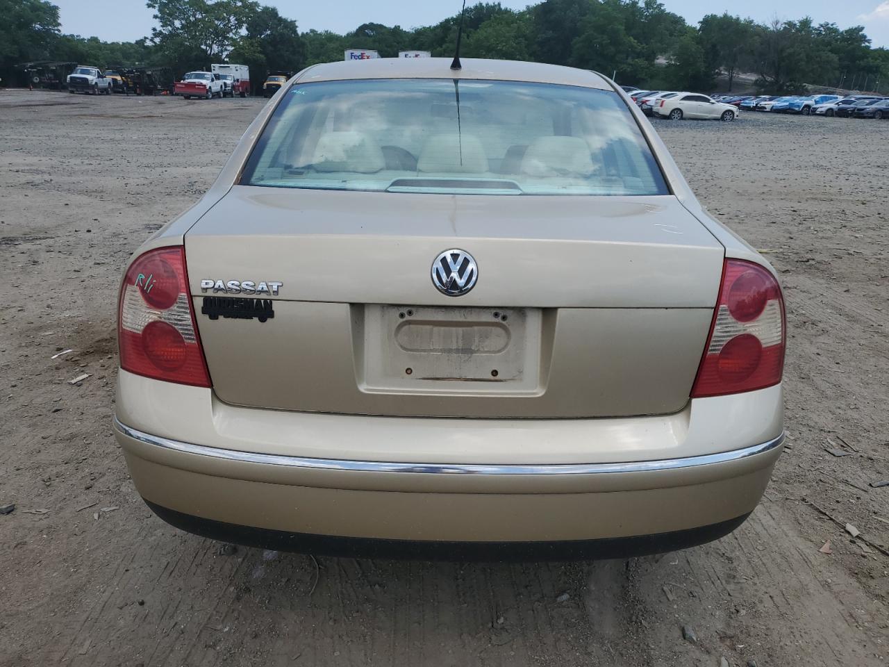 2002 Volkswagen Passat Gls VIN: WVWPD63B42P288294 Lot: 62377685
