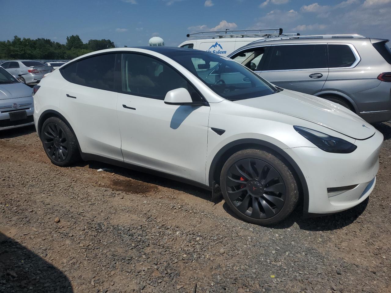 2022 Tesla Model Y VIN: 7SAYGDEF2NF540058 Lot: 63110375