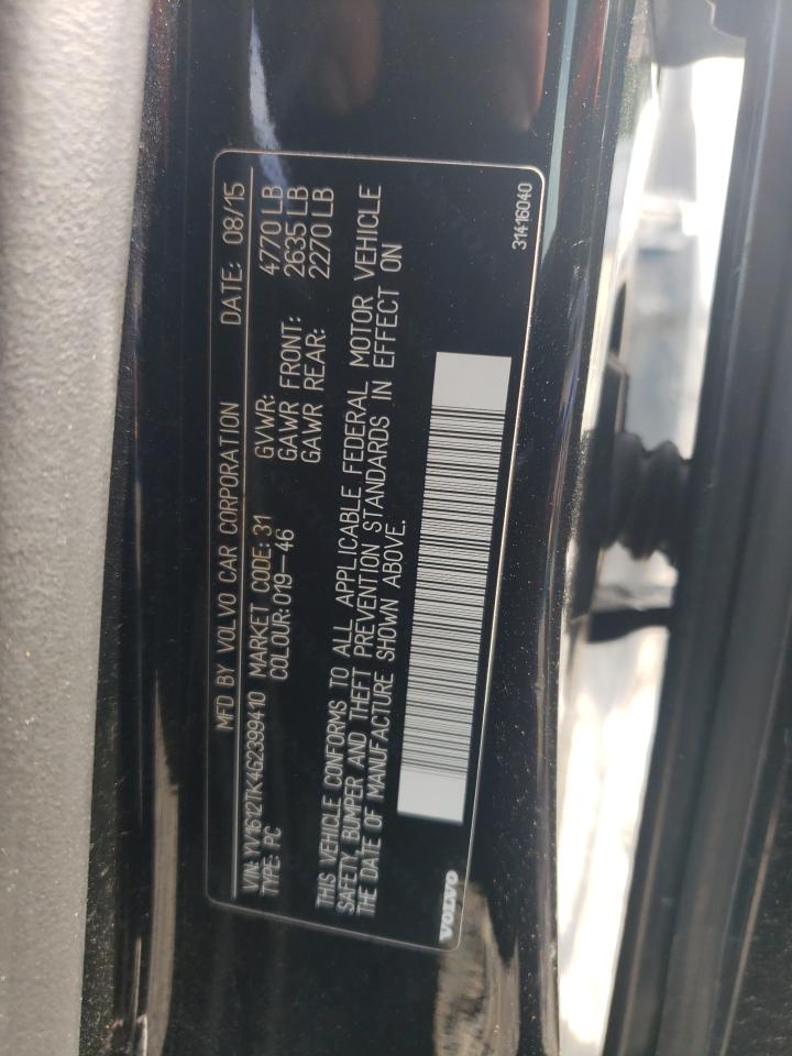 2016 Volvo S60 Premier VIN: YV1612TK4G2399410 Lot: 61979335
