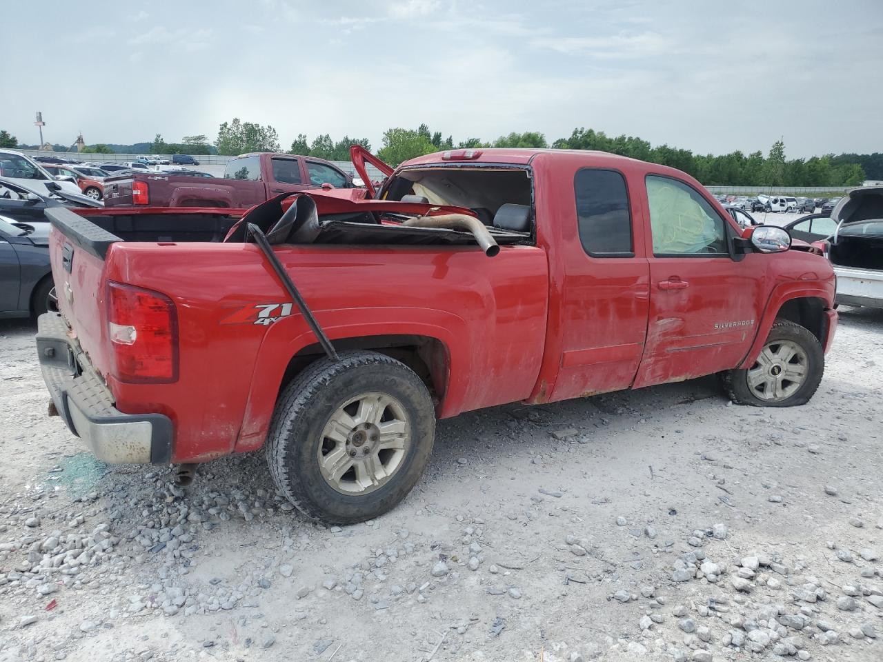 2008 Chevrolet Silverado K1500 red null gas 2GCEK19J881300760 photo #4