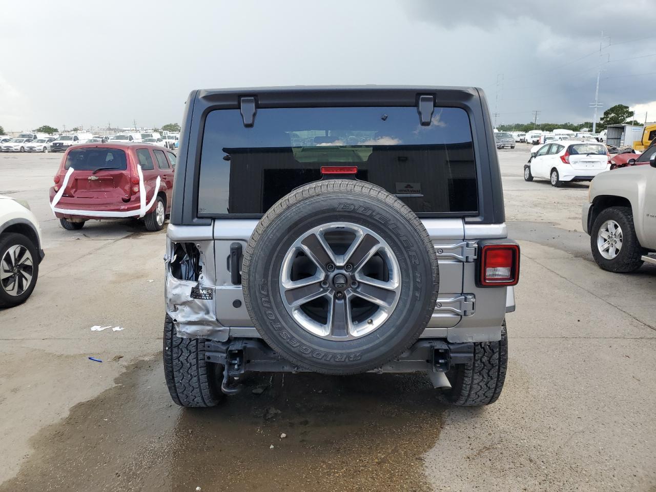 2019 Jeep Wrangler Unlimited Sahara VIN: 1C4HJXEG4KW655423 Lot: 59796055