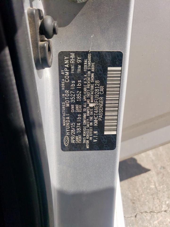 2015 Hyundai Accent Gls VIN: KMHCT4AE3FU928128 Lot: 63069045