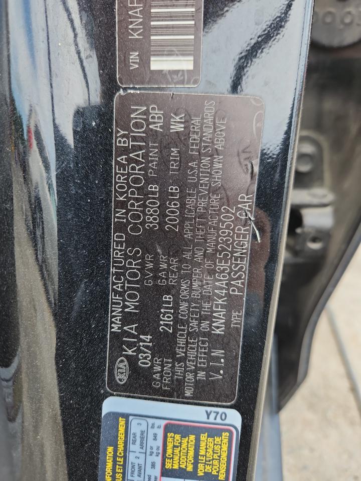 2014 Kia Forte Lx VIN: KNAFK4A63E5239502 Lot: 62671915