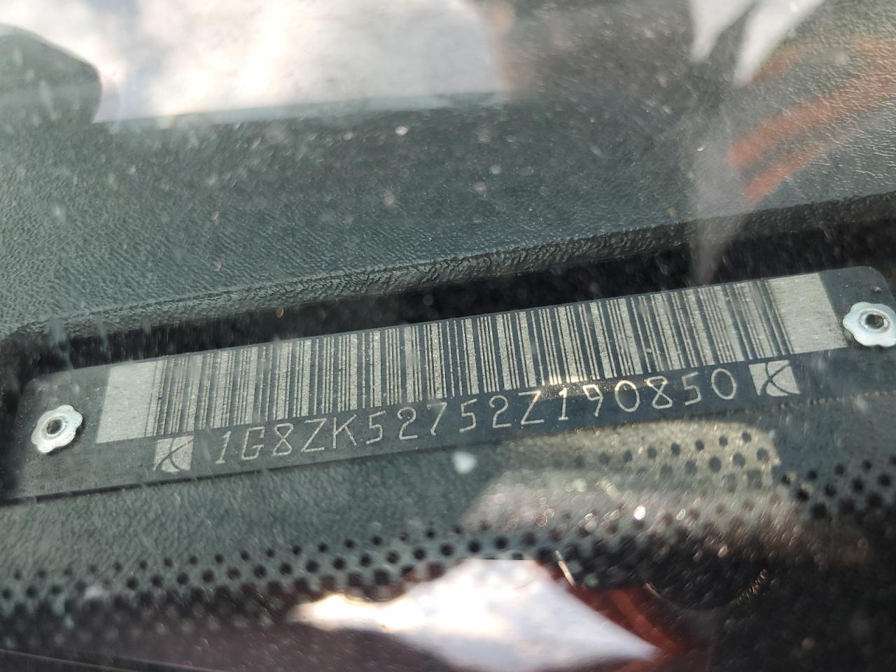 2002 Saturn Sl2 VIN: 1G8ZK52752Z190850 Lot: 61399245