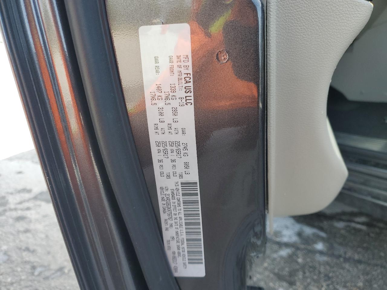 2019 Dodge Grand Caravan Se VIN: 2C4RDGBG3KR756767 Lot: 62339565