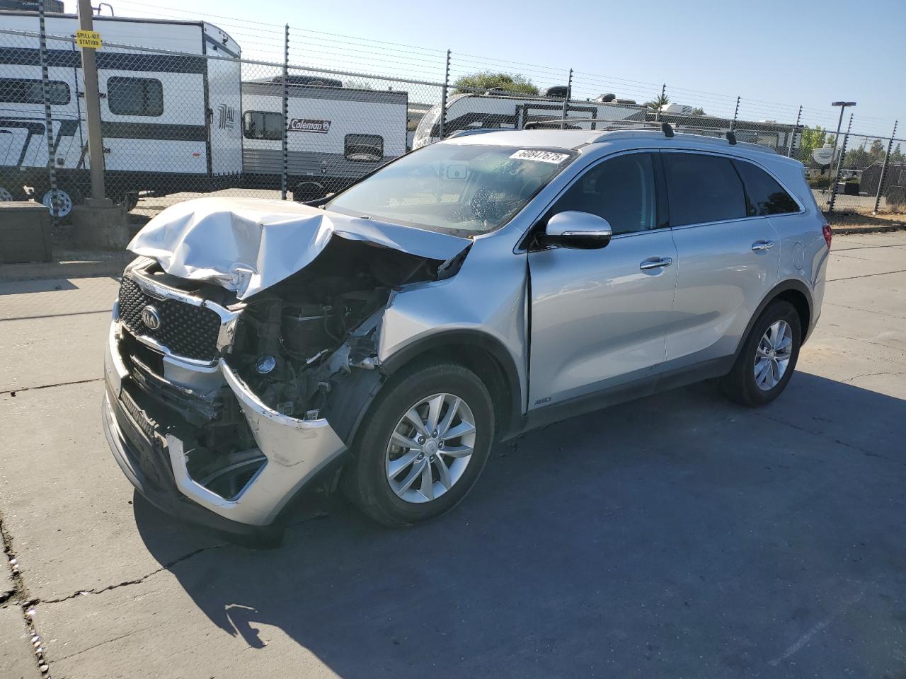 2016 Kia Sorento Lx продається в Sacramento, CA - Front End