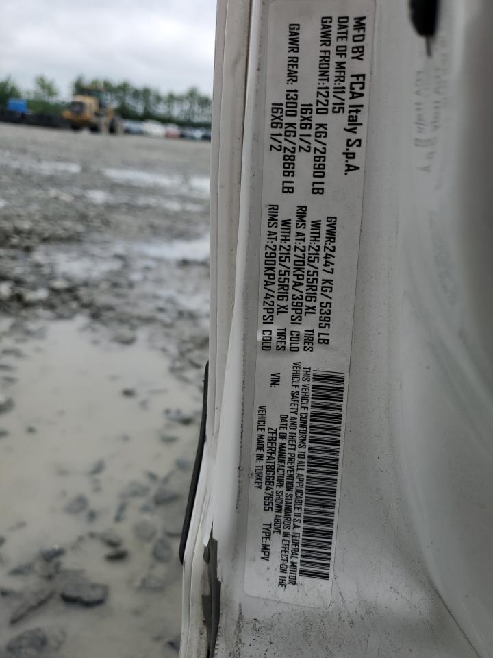 2016 Ram Promaster City VIN: ZFBERFAT8G6B47655 Lot: 60895235