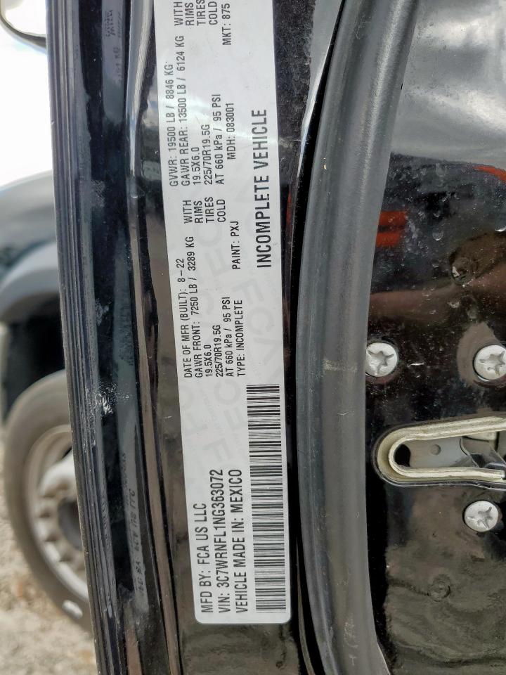 2022 Ram 5500 VIN: 3C7WRNFL1NG363072 Lot: 58942685