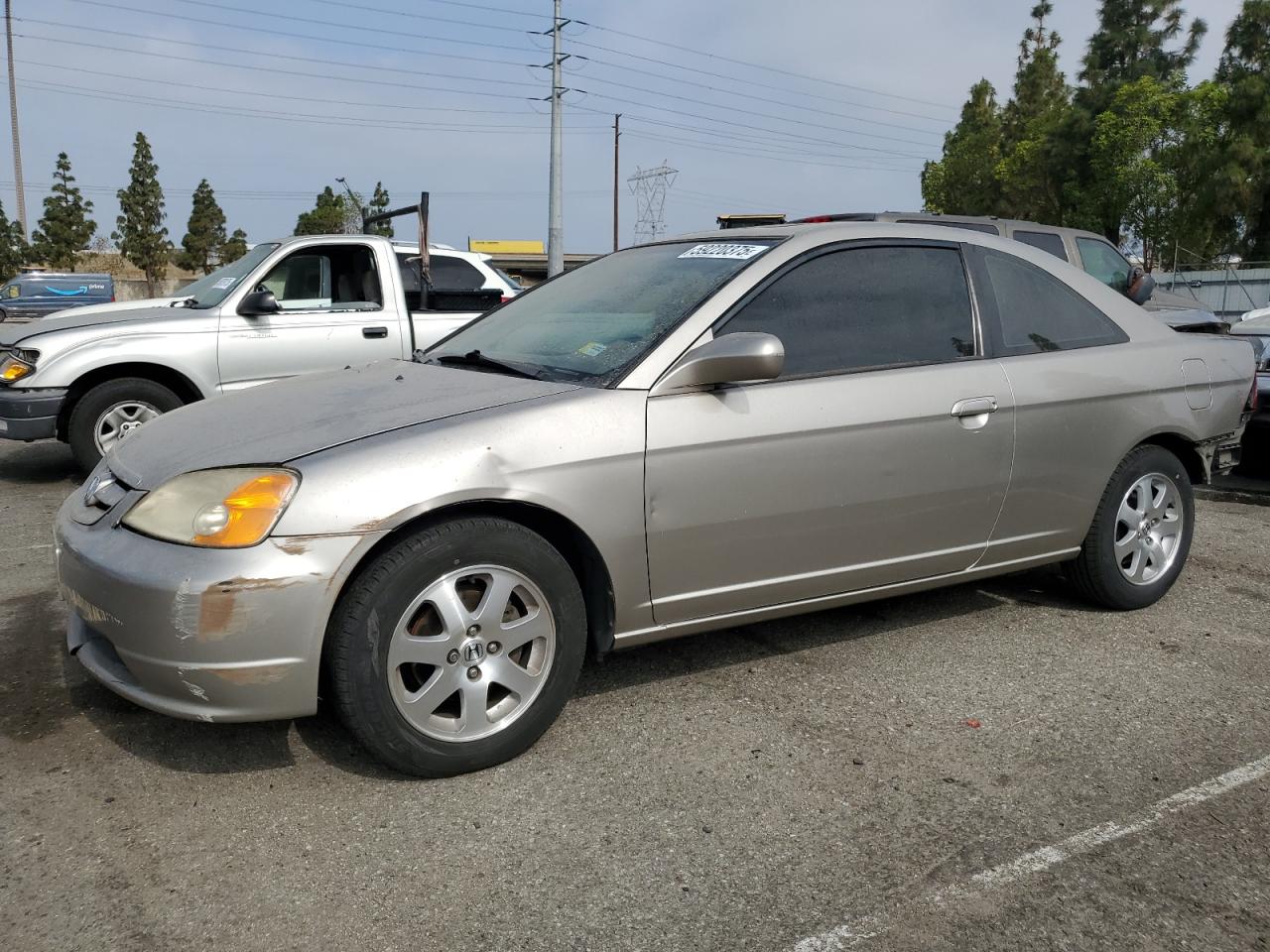 2003 Honda Civic Ex იყიდება Rancho Cucamonga-ში, CA - Rear End