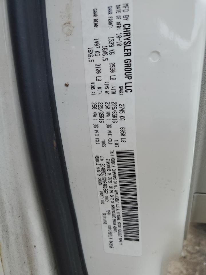 2010 Dodge Grand Caravan Sxt VIN: 2D4RN5D1XAR461662 Lot: 62014475