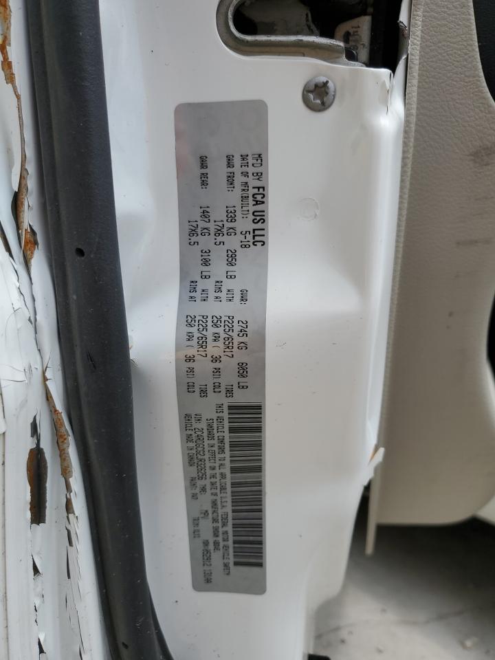 2018 Dodge Grand Caravan Sxt VIN: 2C4RDGCG2JR326256 Lot: 60143885