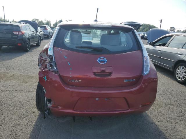 Hatchbacks NISSAN LEAF 2012 Red
