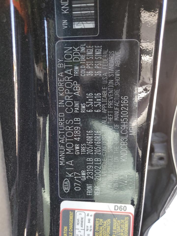 2017 Kia Niro Fe VIN: KNDCB3LC9H5102166 Lot: 62887435