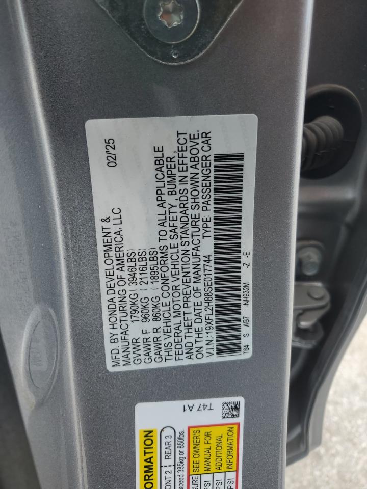 HONDA CIVIC 2025 VIN 19XFL2H88SE017744 zdjęcie 12