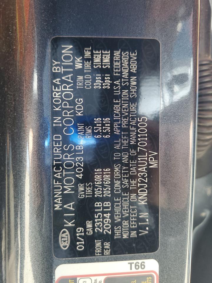 2020 Kia Soul Lx VIN: KNDJ23AU1L7011005 Lot: 62190625