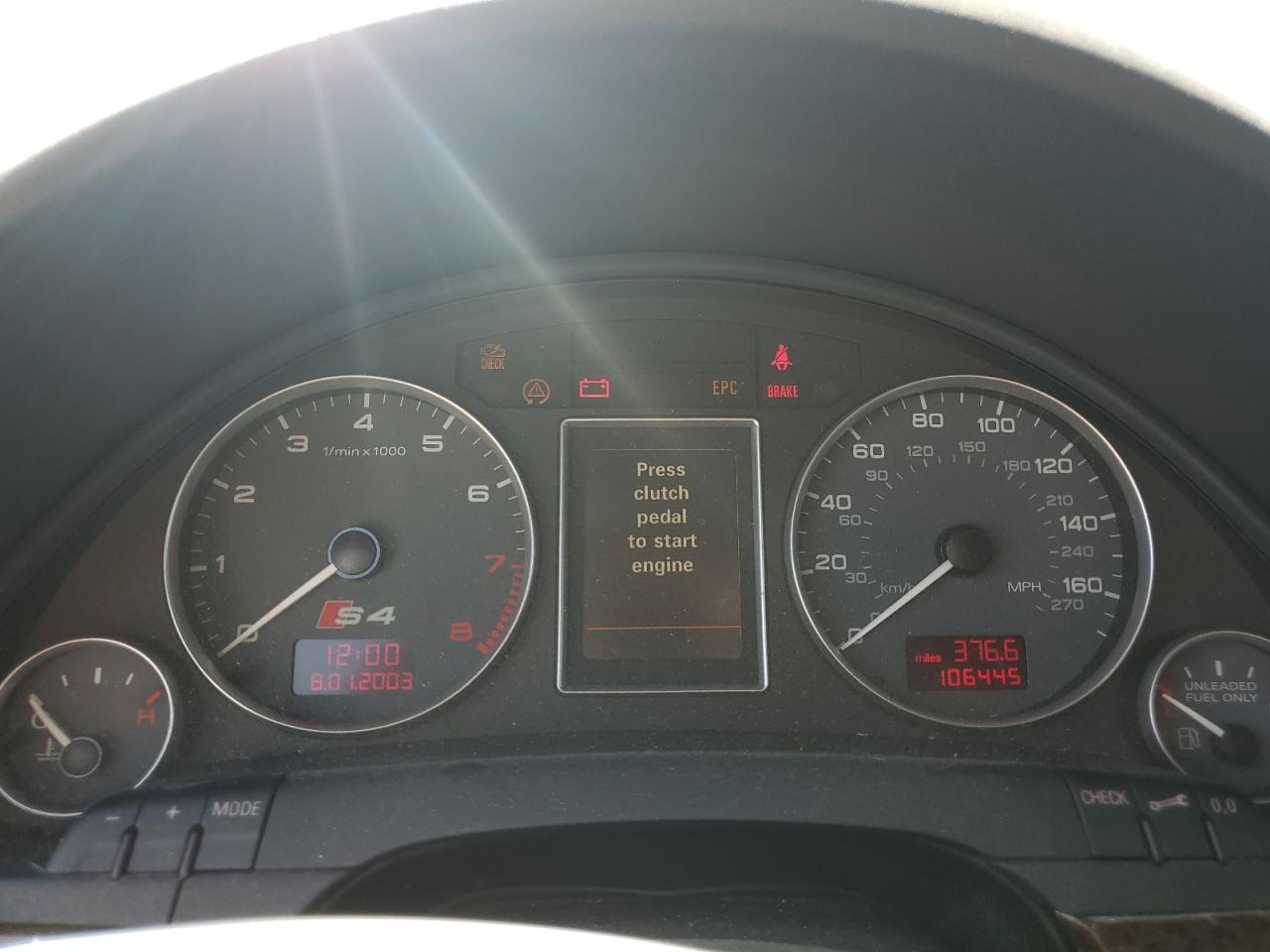 2005 Audi S4 VIN: WAUPL68E85A108647 Lot: 61308545