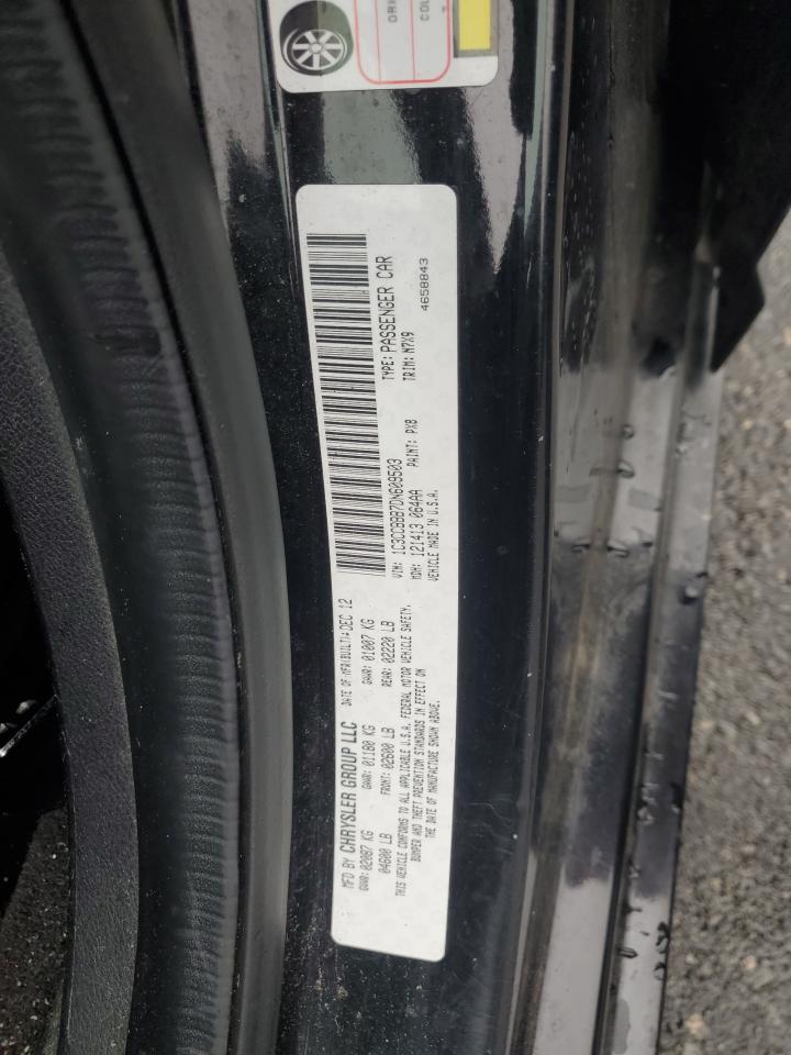2013 Chrysler 200 Touring VIN: 1C3CCBBB7DN609503 Lot: 61340925