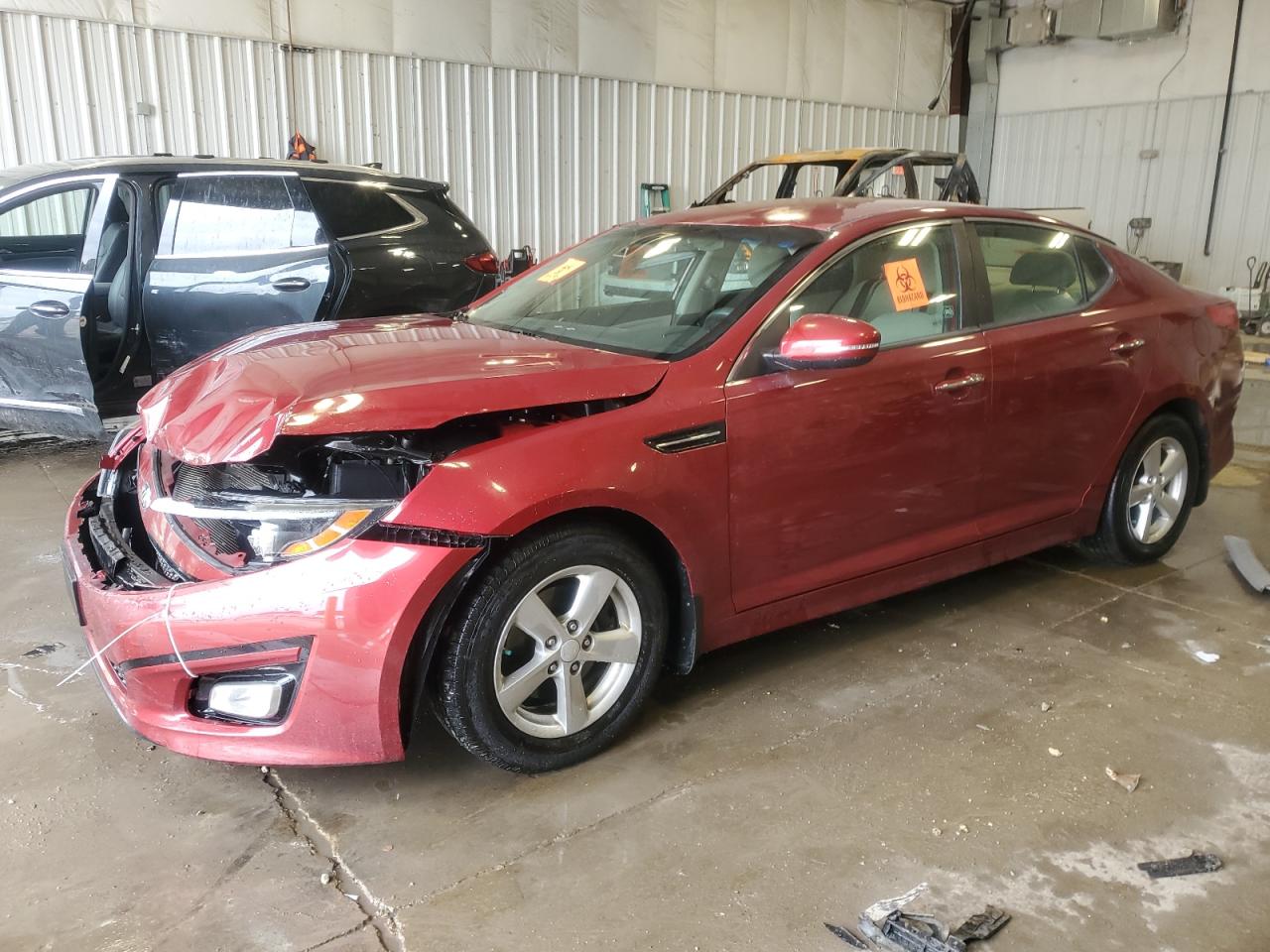 2015 Kia Optima Lx للبيع في Franklin، WI - Front End