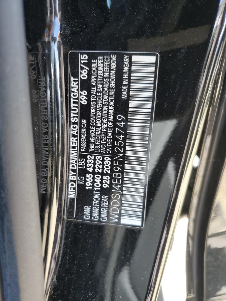 MERCEDES-BENZ CLA-CLASS 2015 VIN WDDSJ4EB9FN254749 фото 13
