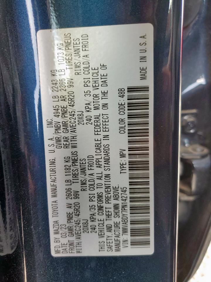 2023 Mazda Cx-50 Premium VIN: 7MMVABDY7PN142745 Lot: 62065525