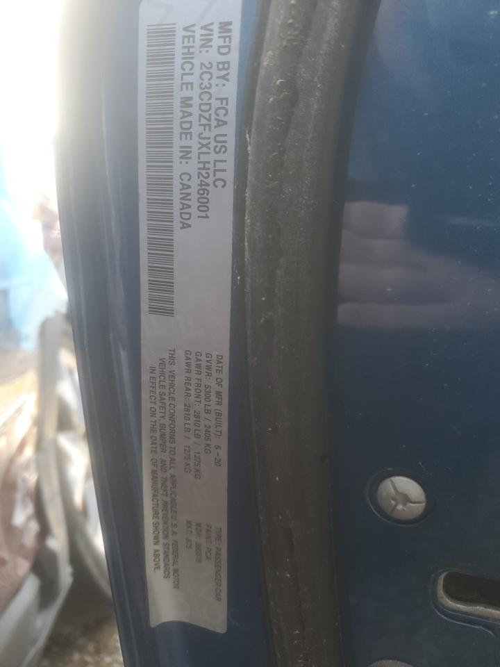 2020 Dodge Challenger R/T Scat Pack VIN: 2C3CDZFJXLH246001 Lot: 64958464