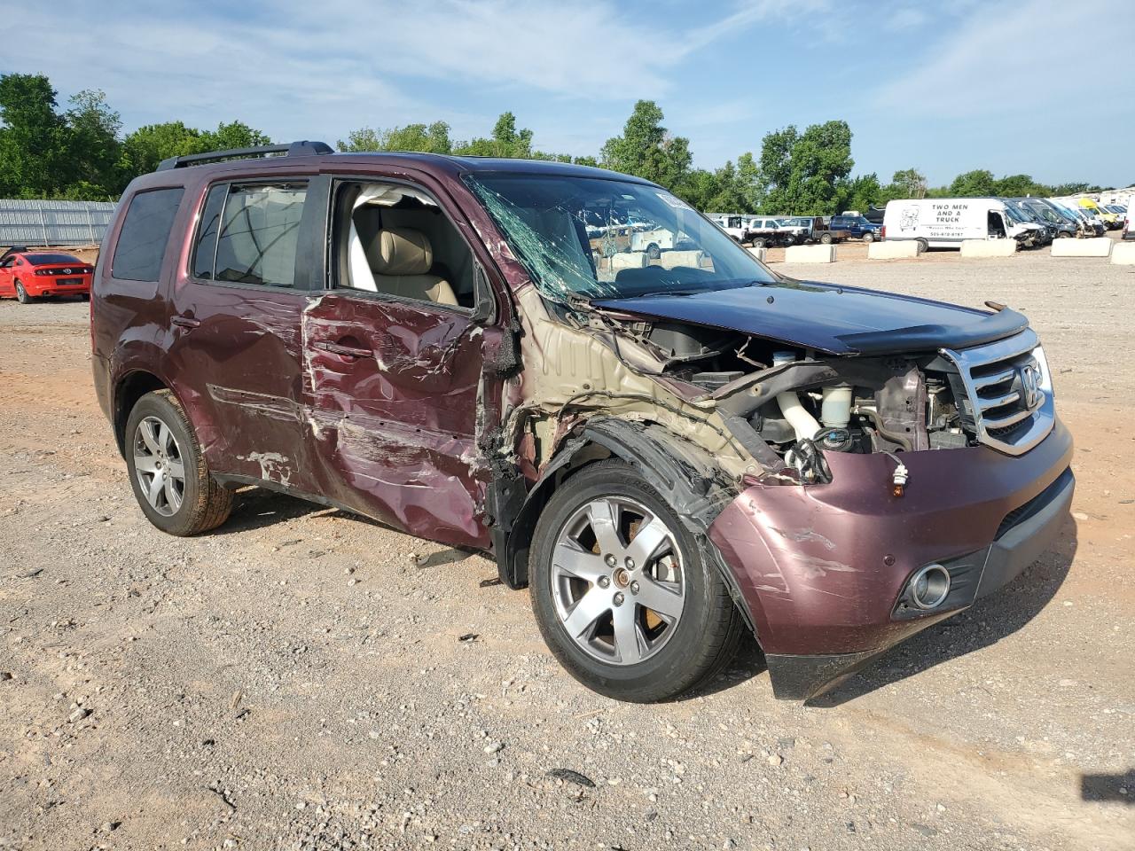 HONDA PILOT 2013 VIN 5FNYF4H90DB041747 фото 4
