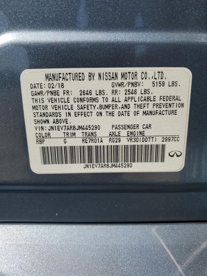 2018 Infiniti Q50 Luxe VIN: JN1EV7AR8JM445290 Lot: 61790815