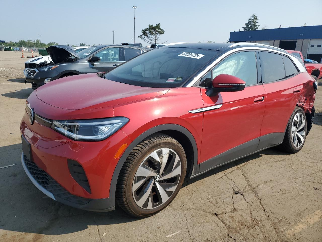 2021 Volkswagen Id.4 Pro S en Venta en Woodhaven, MI - Rear End
