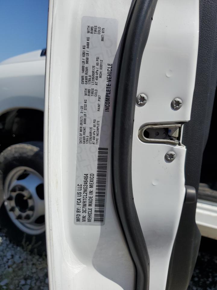 2022 Ram 3500 VIN: 3C7WRTCL2NG246464 Lot: 61694385