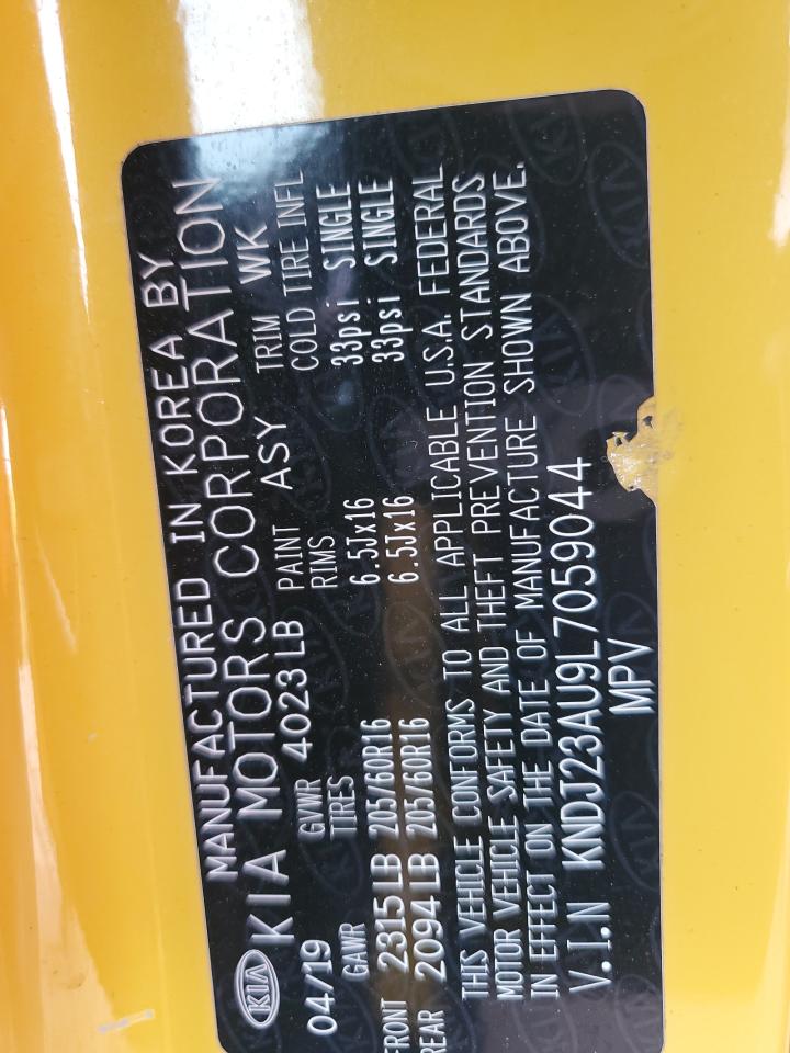 2020 Kia Soul Lx VIN: KNDJ23AU9L7059044 Lot: 60982605