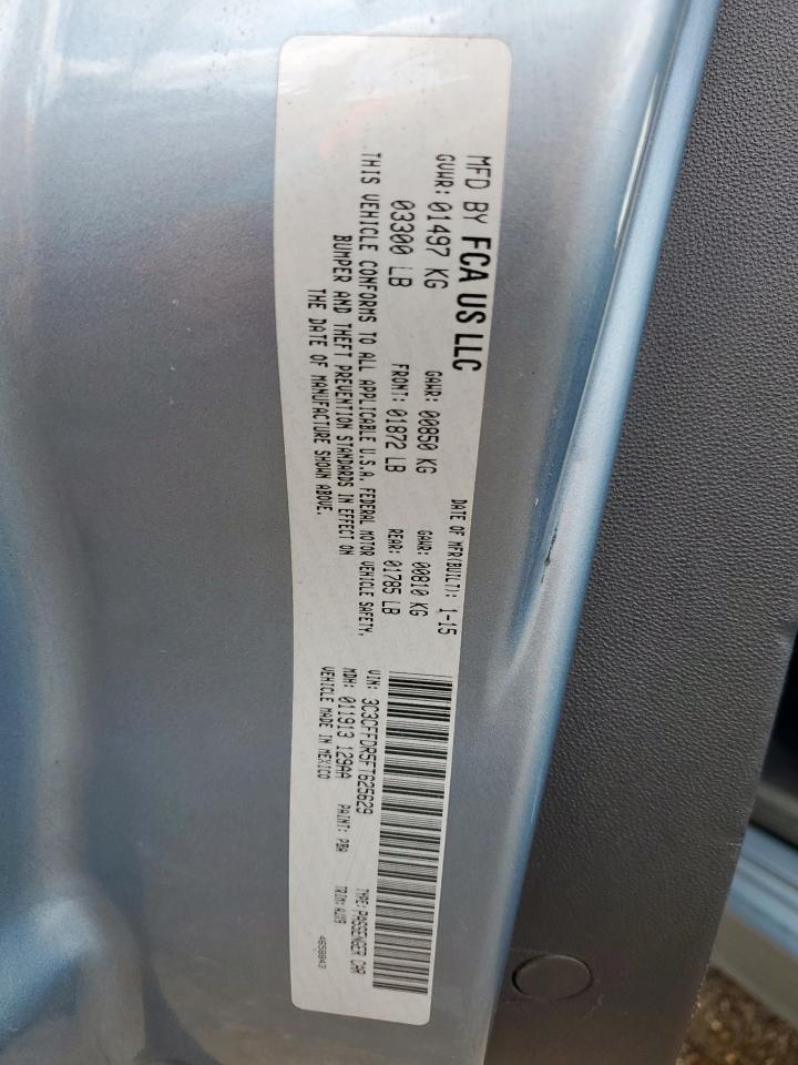 2015 Fiat 500 Pop VIN: 3C3CFFDR5FT625629 Lot: 62682785