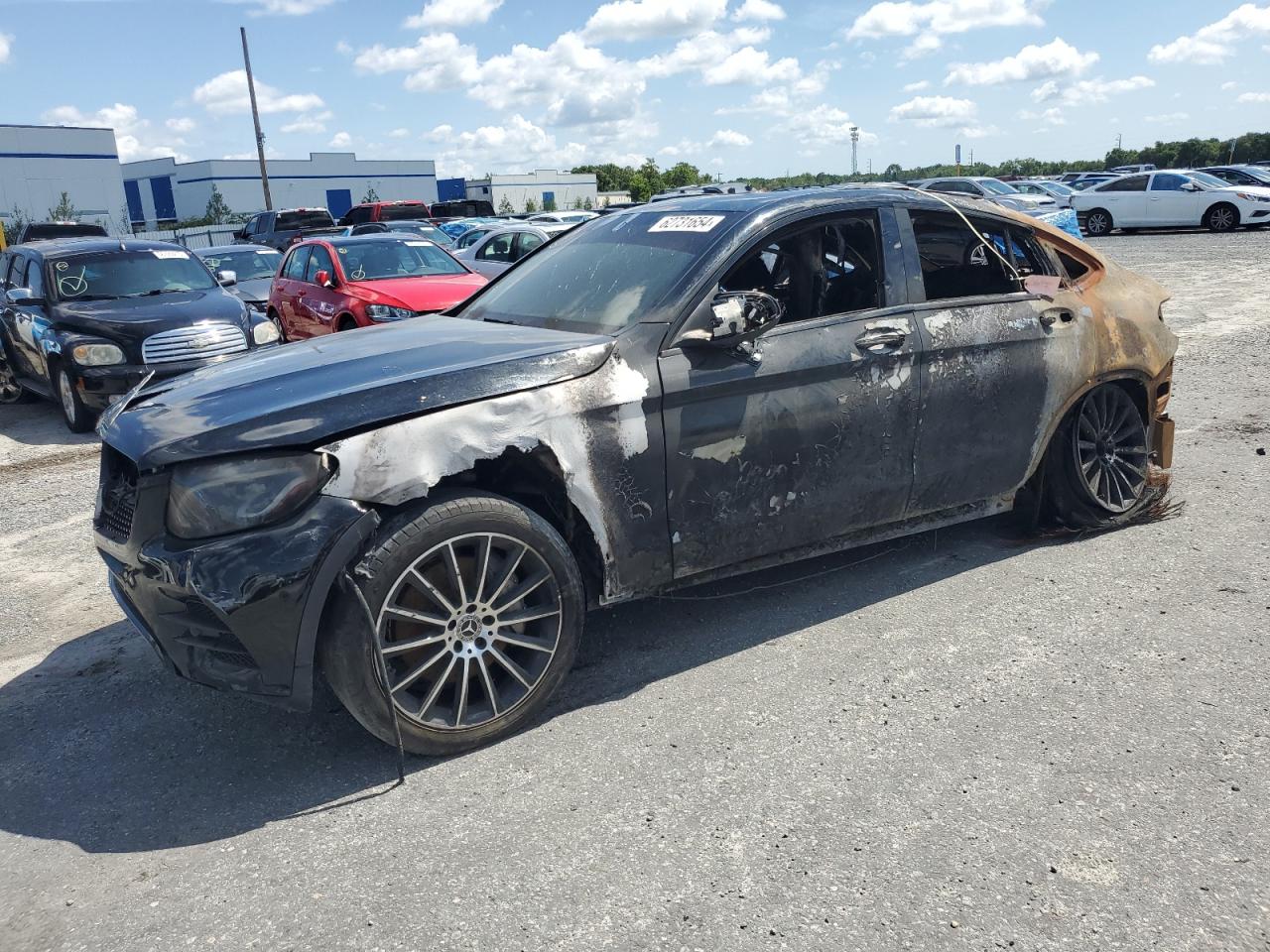 2019 Mercedes-Benz Glc Coupe 300 4Matic zu verkaufen in Jacksonville, FL - Burn