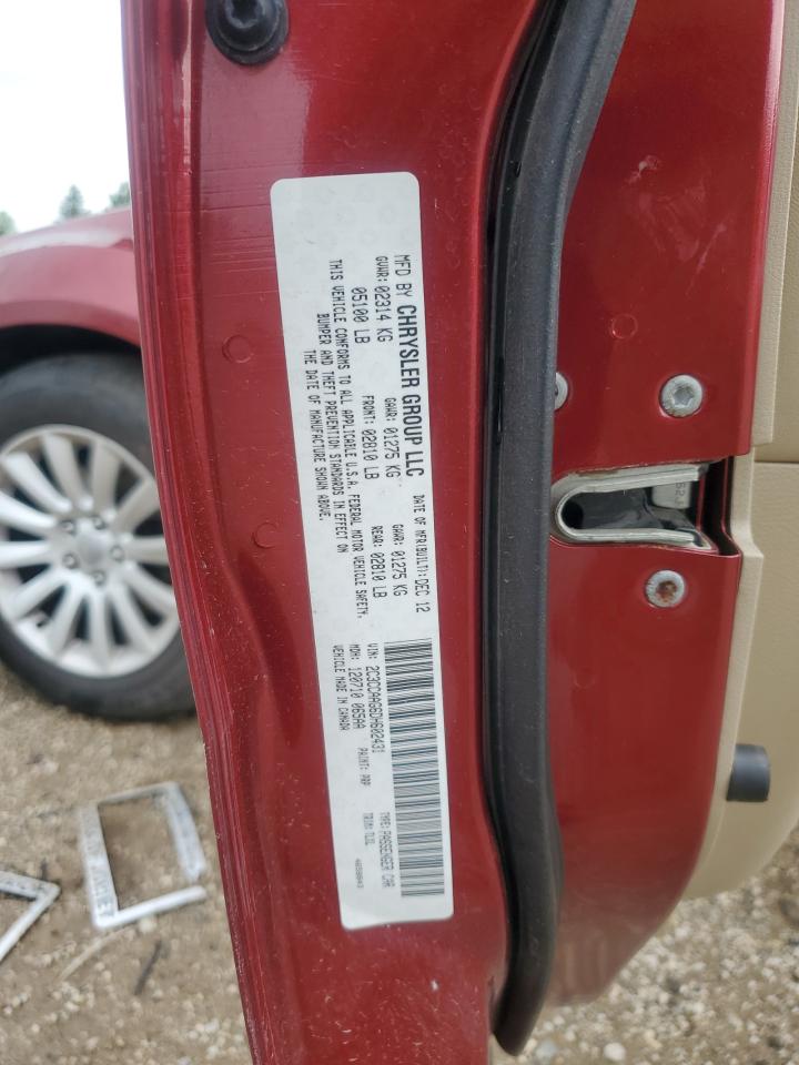 2013 Chrysler 300 VIN: 2C3CCAAG6DH602431 Lot: 61278965