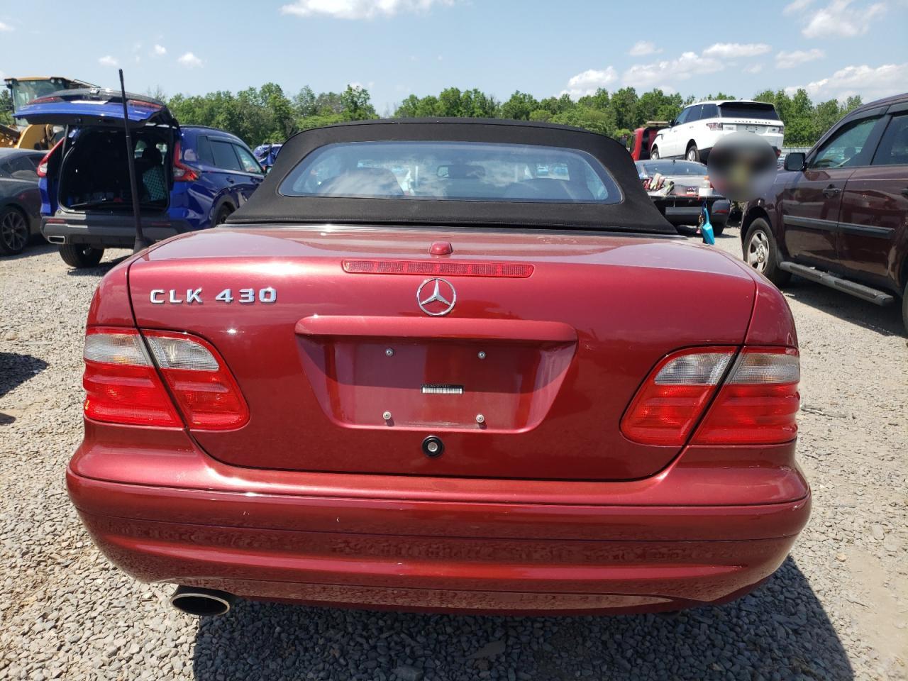 2002 Mercedes-Benz Clk 430 VIN: WDBLK70G32T115897 Lot: 62221025