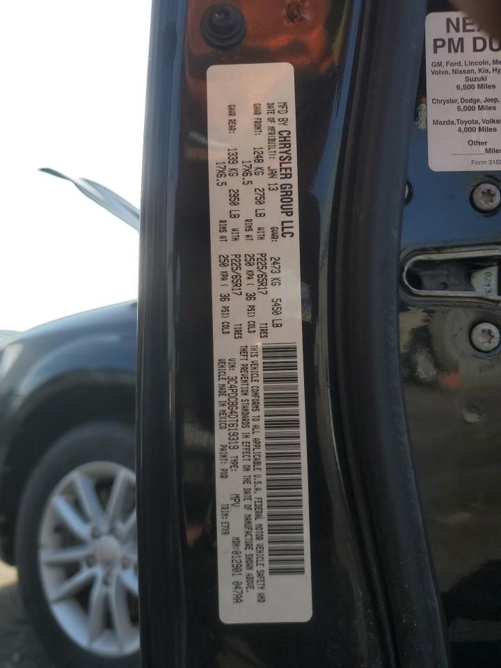 2013 Dodge Journey Sxt VIN: 3C4PDCBG4DT619319 Lot: 62964135